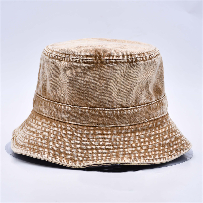 washed cotton bucket hats